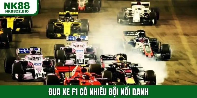 Đua xe F1 có nhiều đội nổi danh